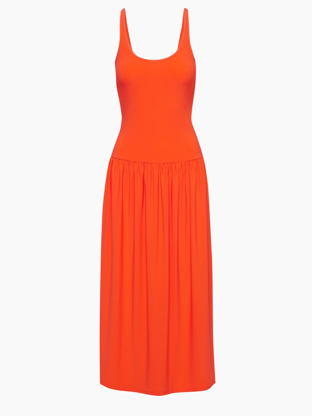 Aritzia Babaton Astonish Sleeveless Maxi Dress In Bright Orange